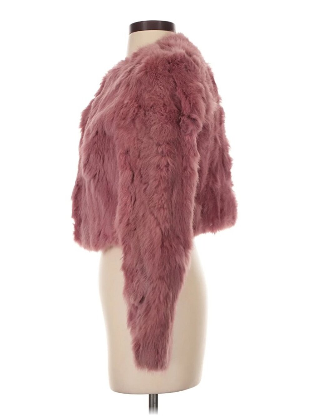 ASO BRITNEY SPEARS Rabbit Fur Coat EUC 2000s Y2K VINTAGE COLORFUL EXTREMELY RARE - Picture 11 of 12